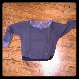 Off the shoulder sweatshirt